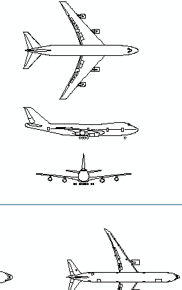 commercial airplanes cad blocks